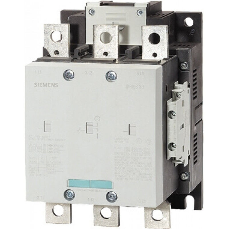 Контактор вакуумный 110кВт 400V AC-3 AC/DC 440-480V 2НО+2НЗ 3п типоразмер S10 шинное присоединение привод обычный