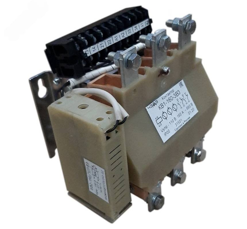 Контактор вакуумный КВ1-160-3 В3 Iн~160А Uкат 220В .01
